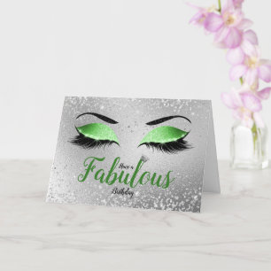 Carte Green Fabulous Parties scintillant Eyes Standard A