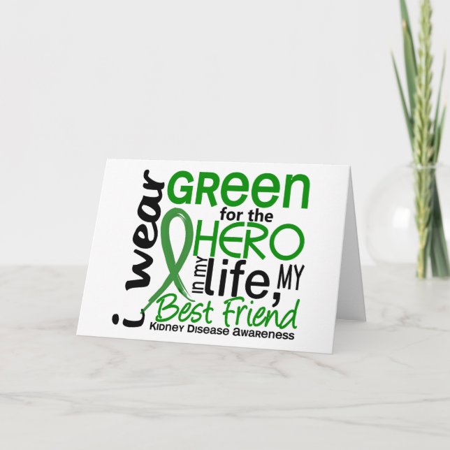 Carte Green For Hero 2 Meilleur Ami Maladie du rein (Devant)