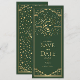 Carte Green Gold Sun et Moon Tarot Enregistrer la 