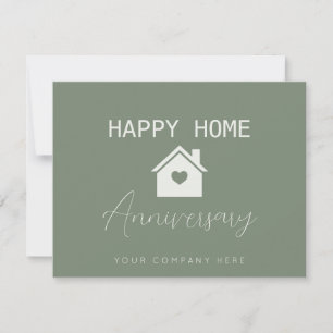 Carte Green Happy Accueil Anniversaire Réalité