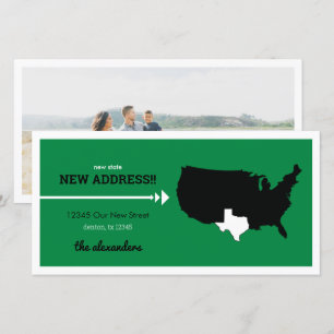 Carte Green New State, New Address ! Texas Moving