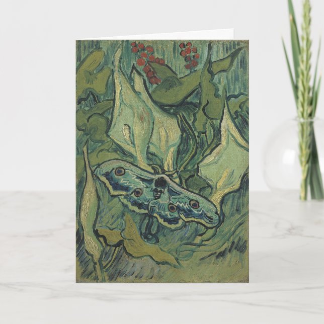 Carte Green Peacock (Empereur) Moth de Vincent van Gogh (Devant)