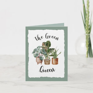 Carte Green Plante Friendship Queen Houseplants Salutati