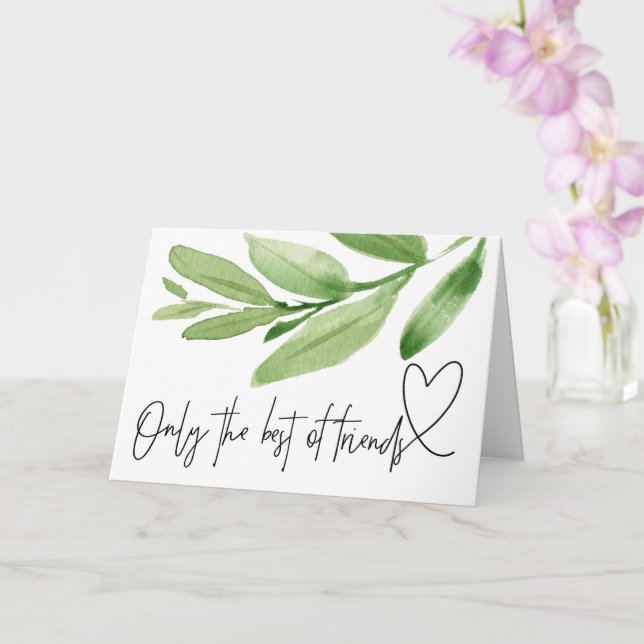 Carte Green Pregnancy Baby Reveal Don à meilleur ami (Orchidée)