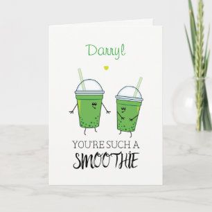 Carte Green Smoothies Flirty Kawaii Humour alimentaire