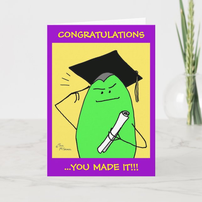 Carte Green Weenii "The Graduate" (Devant)