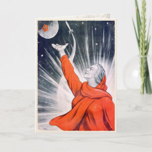 Carte Greeting Card avec USSR Propagande Print