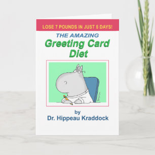 CARTE GREETING CARD DIET