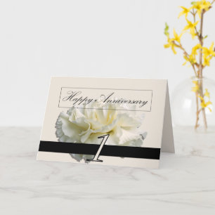 Carte Greeting Card - First Anniversary Carnation