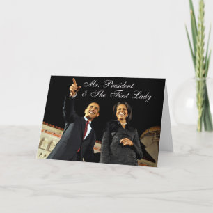 Carte Greeting Card Mr. President & The First Lady