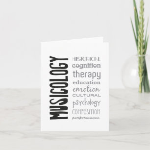 Carte Greeting card - MUSICOLOGY