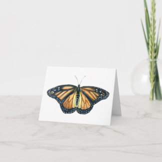 Carte Greeting Card with Monarch butterfly design