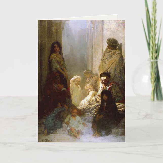 Carte Greetingcard avec la peinture de Gustave Dore (Devant)