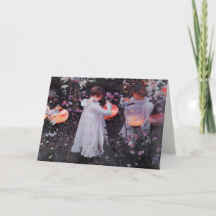 Carte Greetingcard avec la peinture de John Singer
