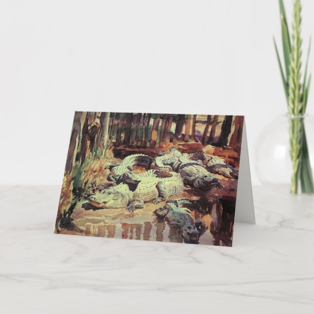 Carte Greetingcard avec la peinture de John Singer (Devant)