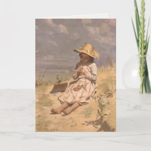 Carte Greetingcard avec la peinture de peau de Paul (Devant)