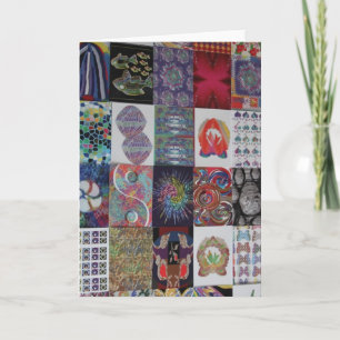 Carte GREETINGS Art Collage