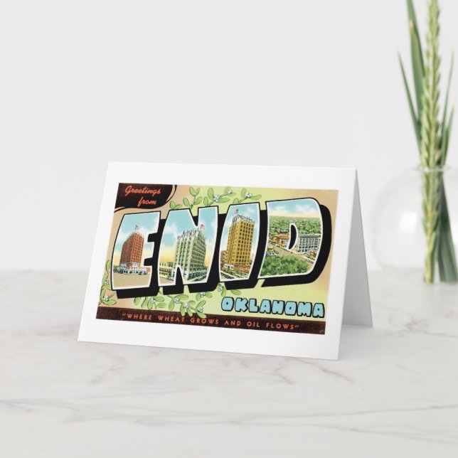 Carte Greetings from Enid, Oklahoma ! (Devant)