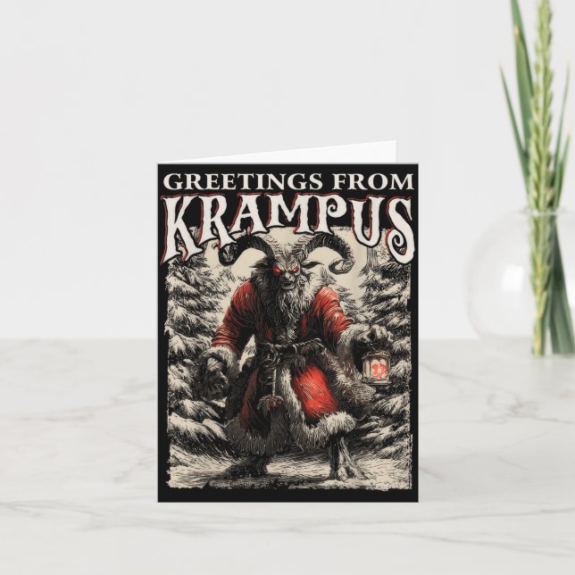Carte Greetings From Ss Vom Krampus Festive Horror Chris (Devant)