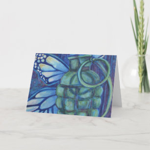 Carte Grenade and Butterfly Greeting Cards