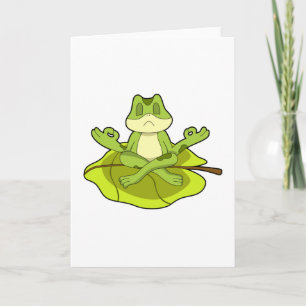 Carte Grenouille à méditer