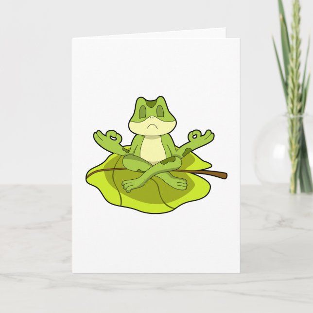 Carte Grenouille à méditer (Devant)