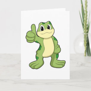 Carte Grenouille avec approbation