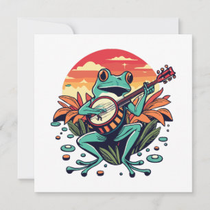 Carte Grenouille banjo