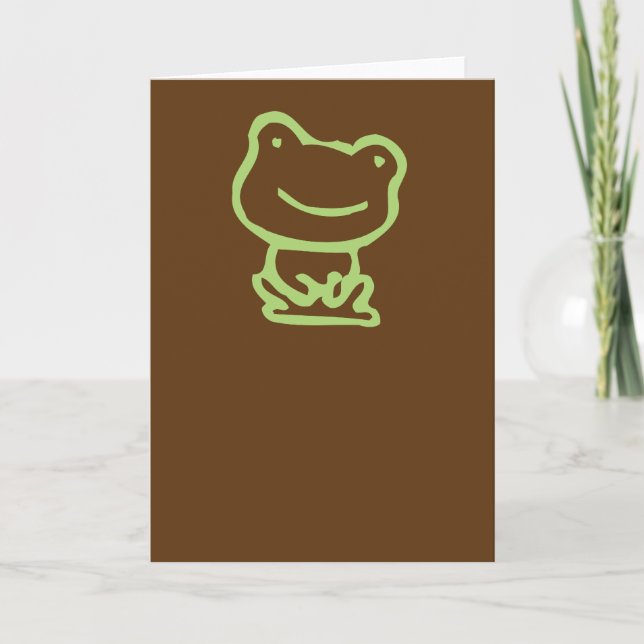 Carte grenouille blanche (Devant)