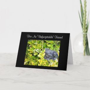 Carte Grenouille dans un jardin