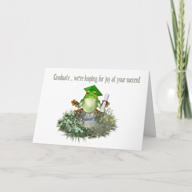 Carte Grenouille diplômée (Devant)