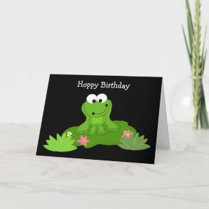 Carte Grenouille humoristique sur un tapis de Lily