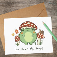 Grenouille mignonne et champignon | Vous Me Faites