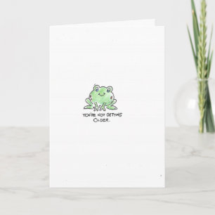 Carte grenouille mignonne pour l'anniversaire