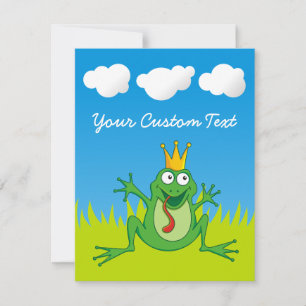 Carte Grenouille Prince 4,25 po x 5,5 po