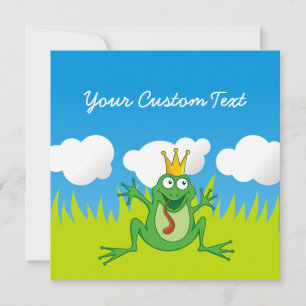 Carte Grenouille Prince 5,25 po x 5,25 po