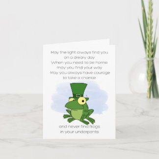 Carte Grenouille proverbe irlandaise