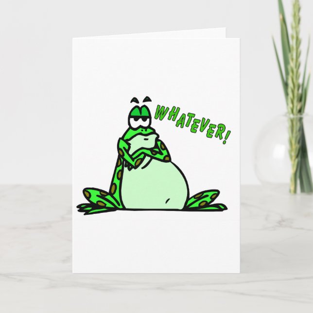 Carte Grenouille quoi que (Devant)