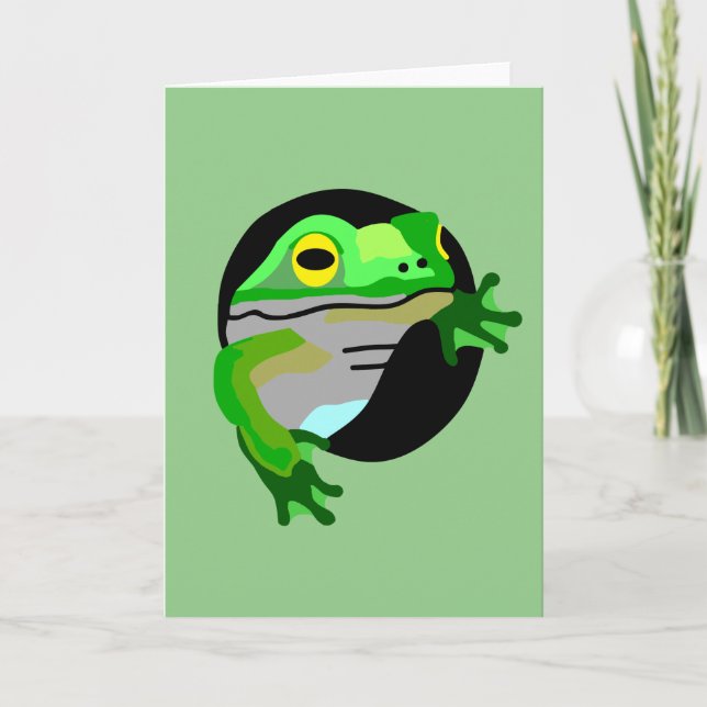 Carte Grenouille verte (Devant)