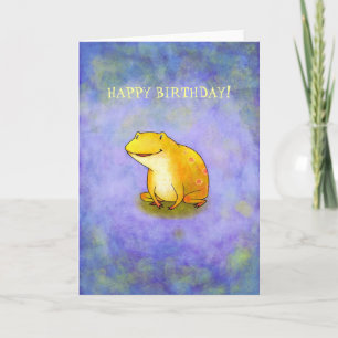 Carte grenouille Yellor (personnalisable)