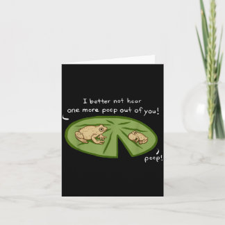 Carte Grenouilles mignonnes amusantes de Rainette printa