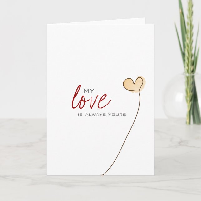 Carte gretting d'amour (Devant)