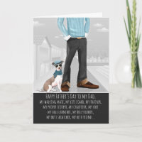 Greyhound italien de la Fête des pères de chien