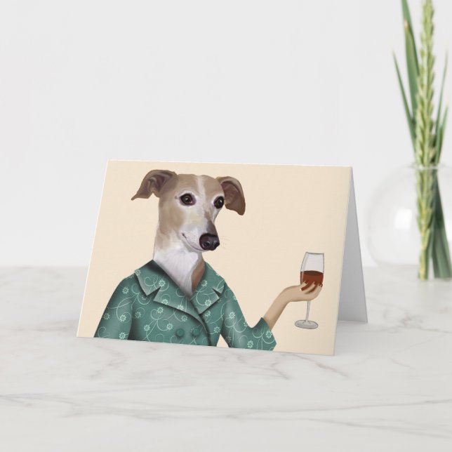Carte Greyhound Wine Snob (Devant)