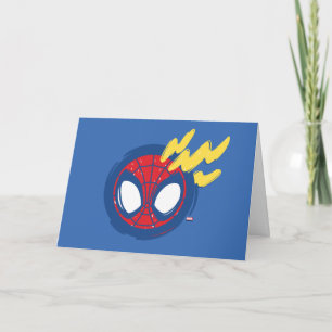 Carte Gribouillis du sens Spidey