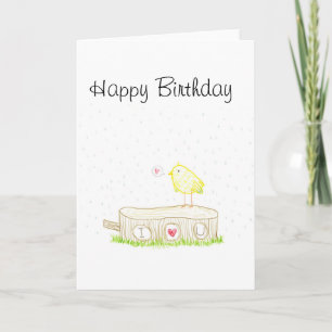 Carte Griffonnage de forêt je t'aime