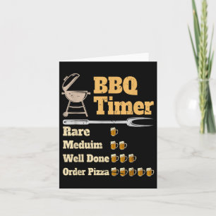 Carte Grillage amusant du minuteur Bbq