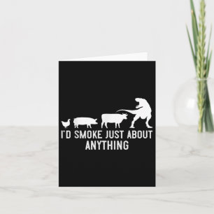 Carte Griller La Viande Fumer Chemise Id Fumer Juste Env