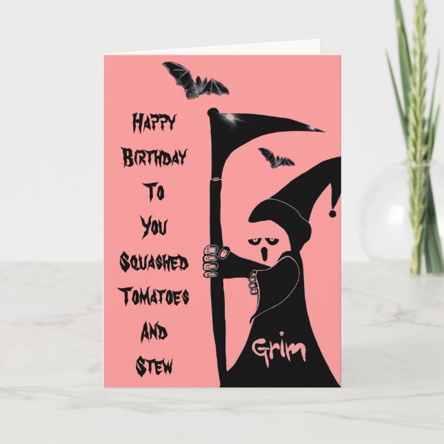 Carte Grim Jake souhaite un joyeux anniversaire à votre  (Devant)