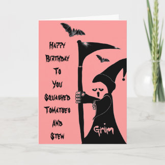 Carte Grim Jake souhaite un joyeux anniversaire à votre